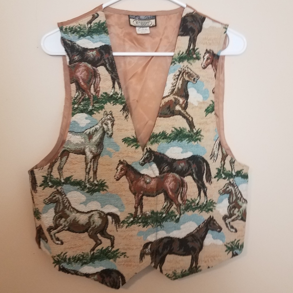 🔥3/$30 Vintage Horse Vest